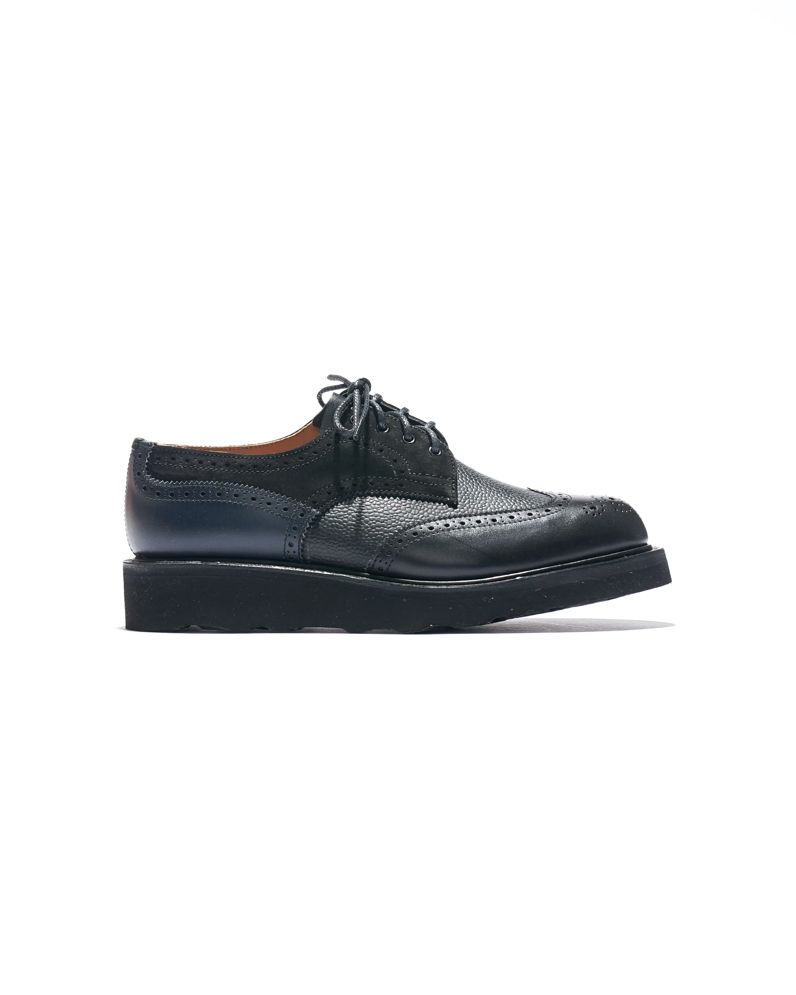 Bourton Brogue  - Black Multi Tone Morflex - Image 4