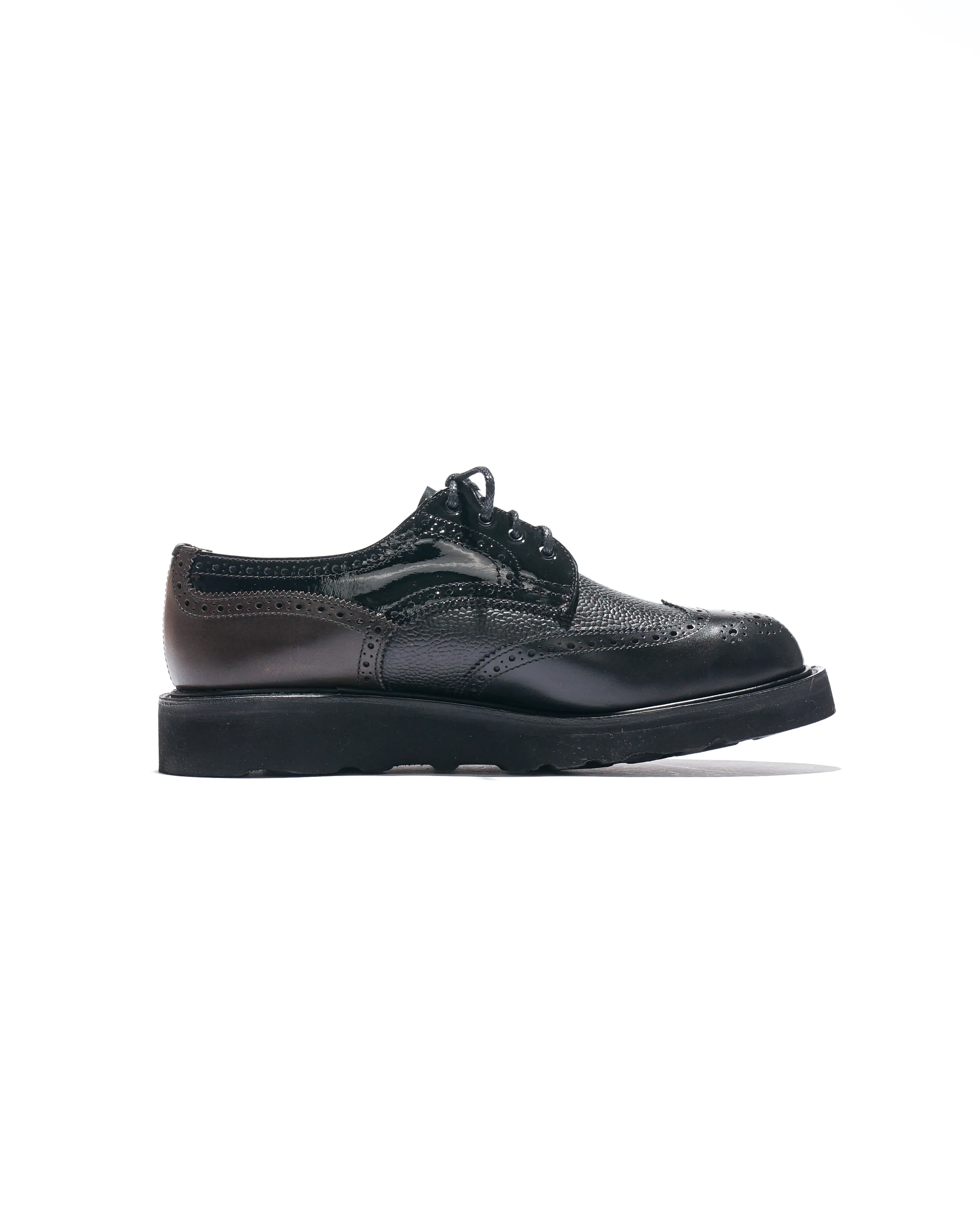 Bourton Brogue  - Black Multi Tone Morflex - Image 5