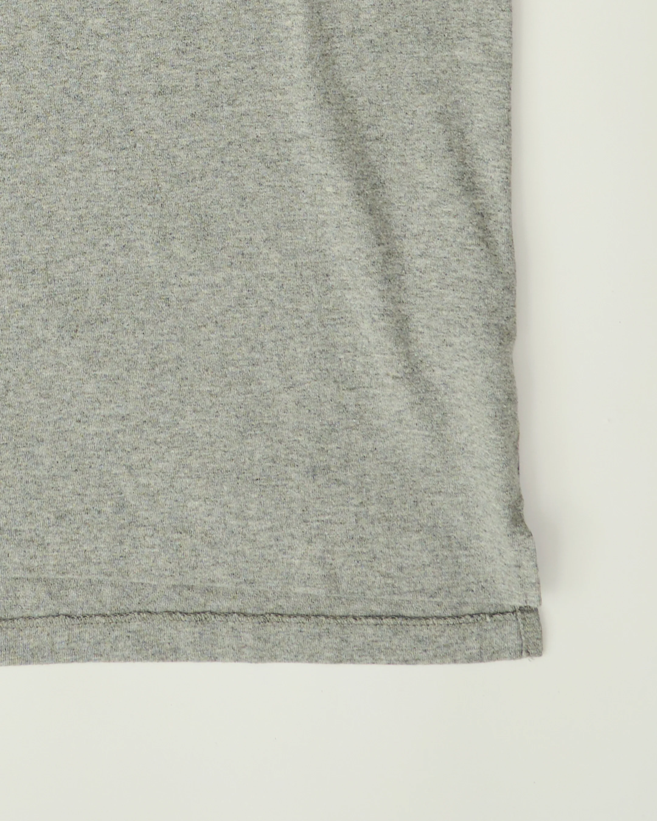 Cross Crew Neck Pocket Tee - Heather Grey - Image 4