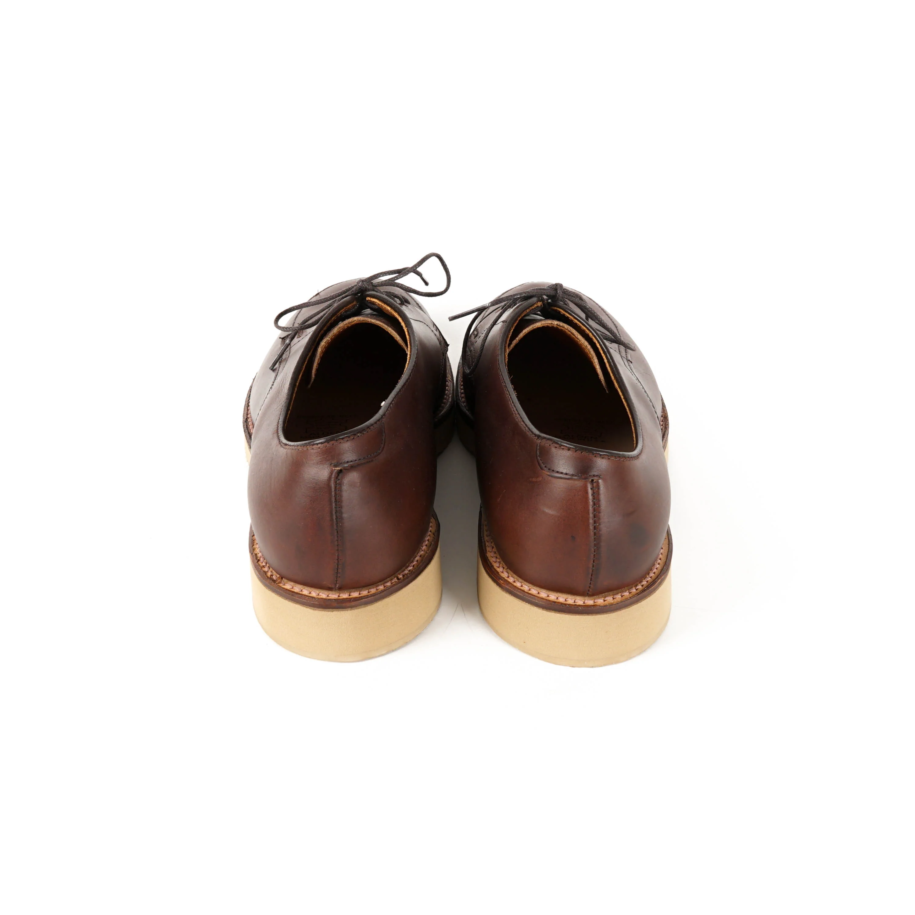 Engineered Garments x Alden - Algonquin Blucher - Brown Horween Chromexcel Natural Vibram Wedge - Image 4