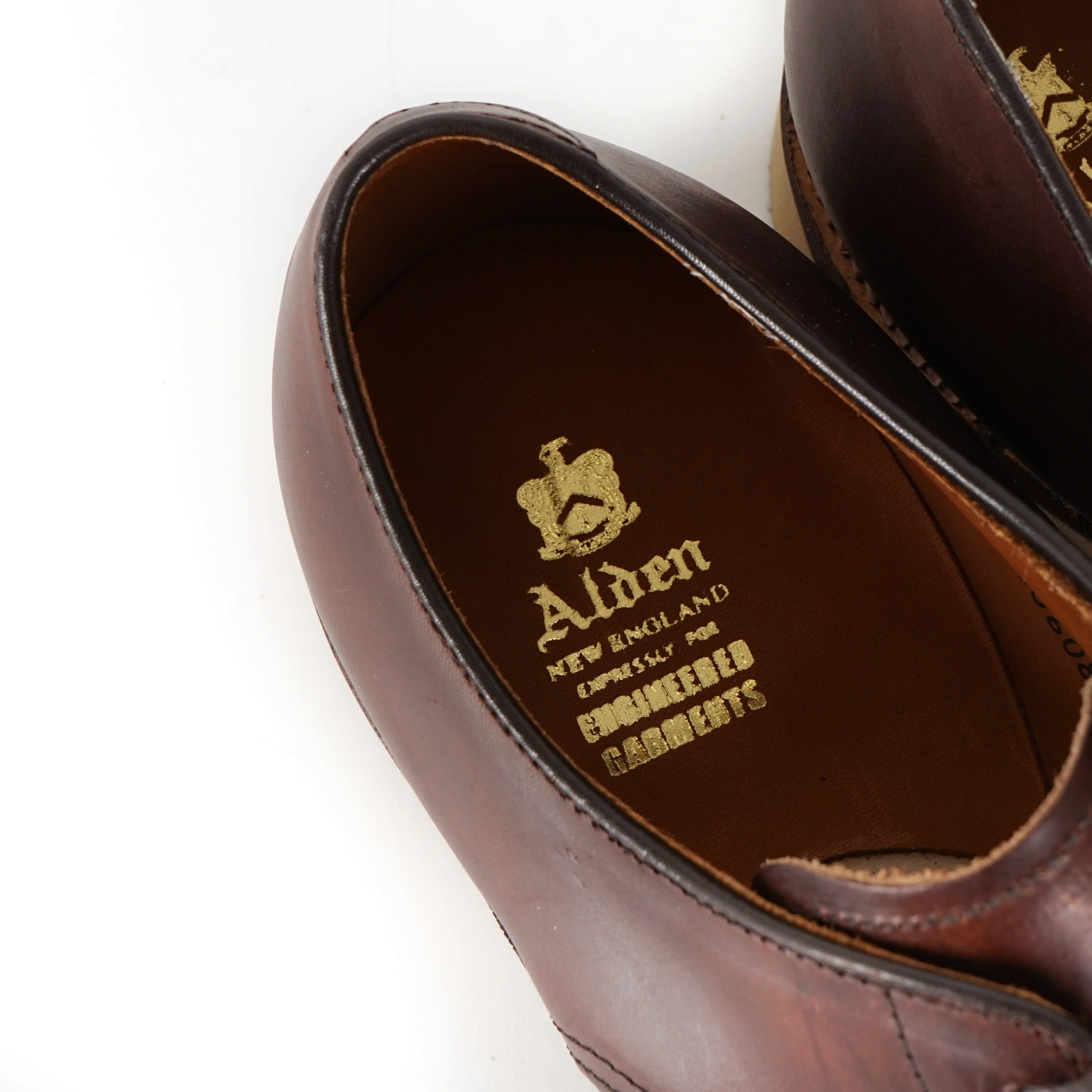 Engineered Garments x Alden - Algonquin Blucher - Brown Horween Chromexcel Natural Vibram Wedge - Image 5