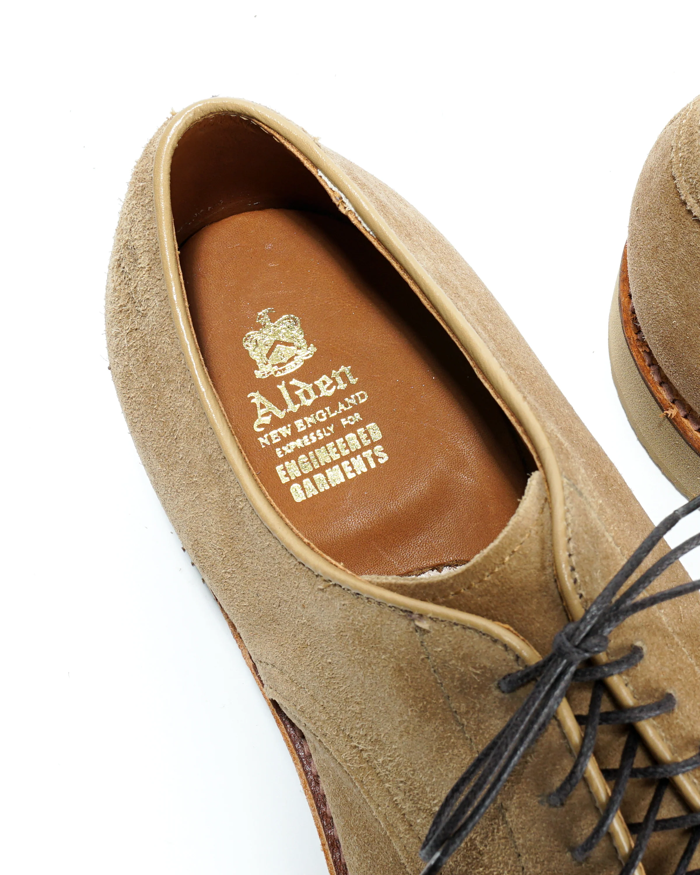 Engineered Garments x Alden - Algonquin Blucher - Tan Suede - Image 9