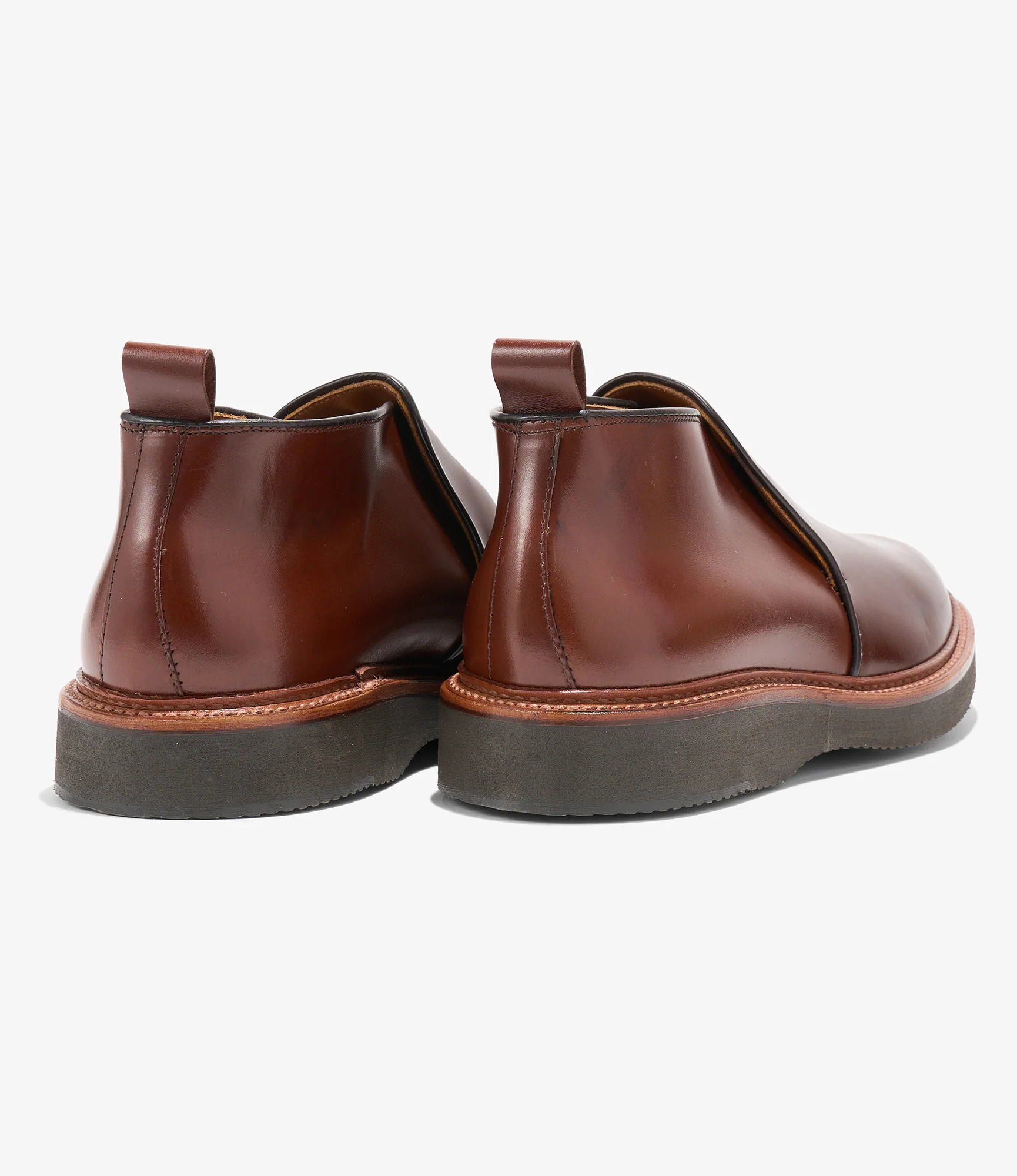 Engineered Garments x Alden - Slip-on Chukka Boot - Brown Calfskin - Image 3