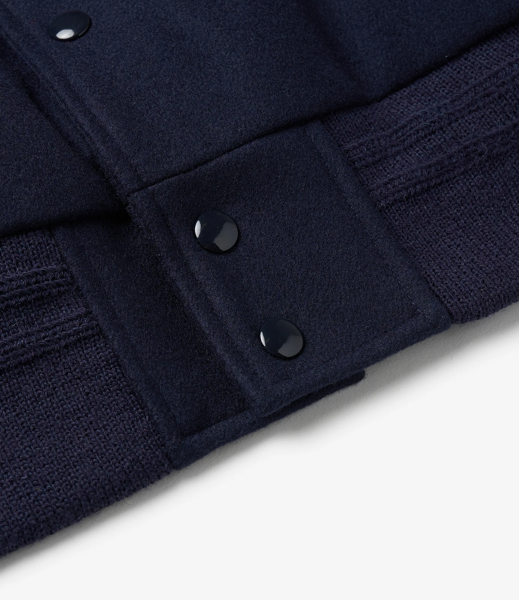 GDP x Golden Bear Varsity Jacket - Navy/Cream - Image 6