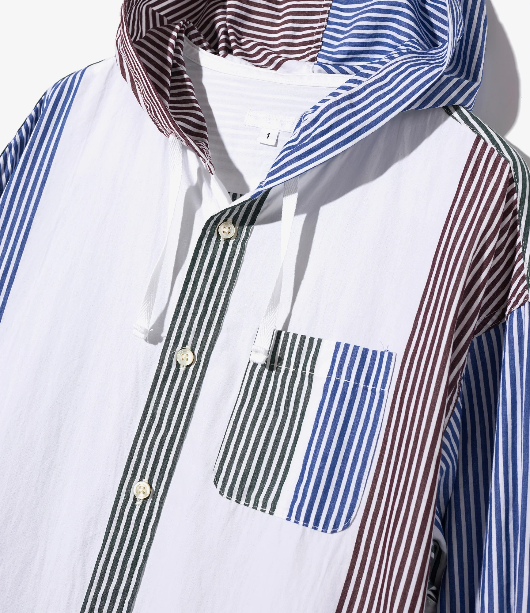 Hooded BD Dress - Multi Block Stripe - Image 3