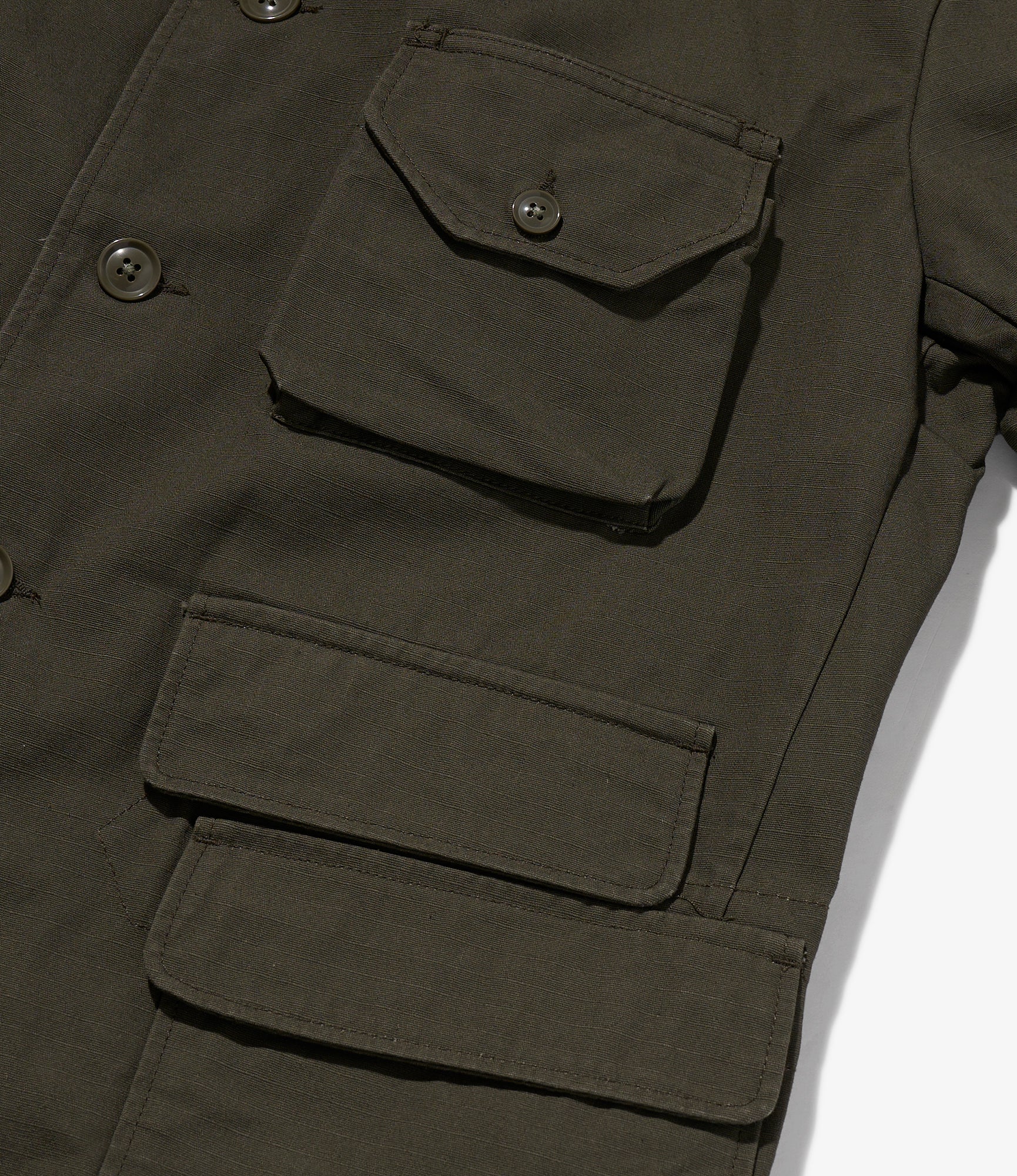 NNY x Blue in Green x Packer - Hunting Blazer - Olive H.W. Cotton Ripstop - Image 4