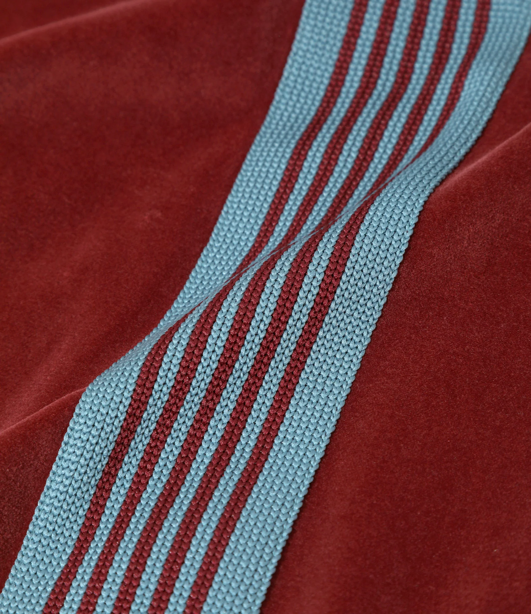 Boot-Cut Track Pant - Burgundy - C/PE Velour - Image 6