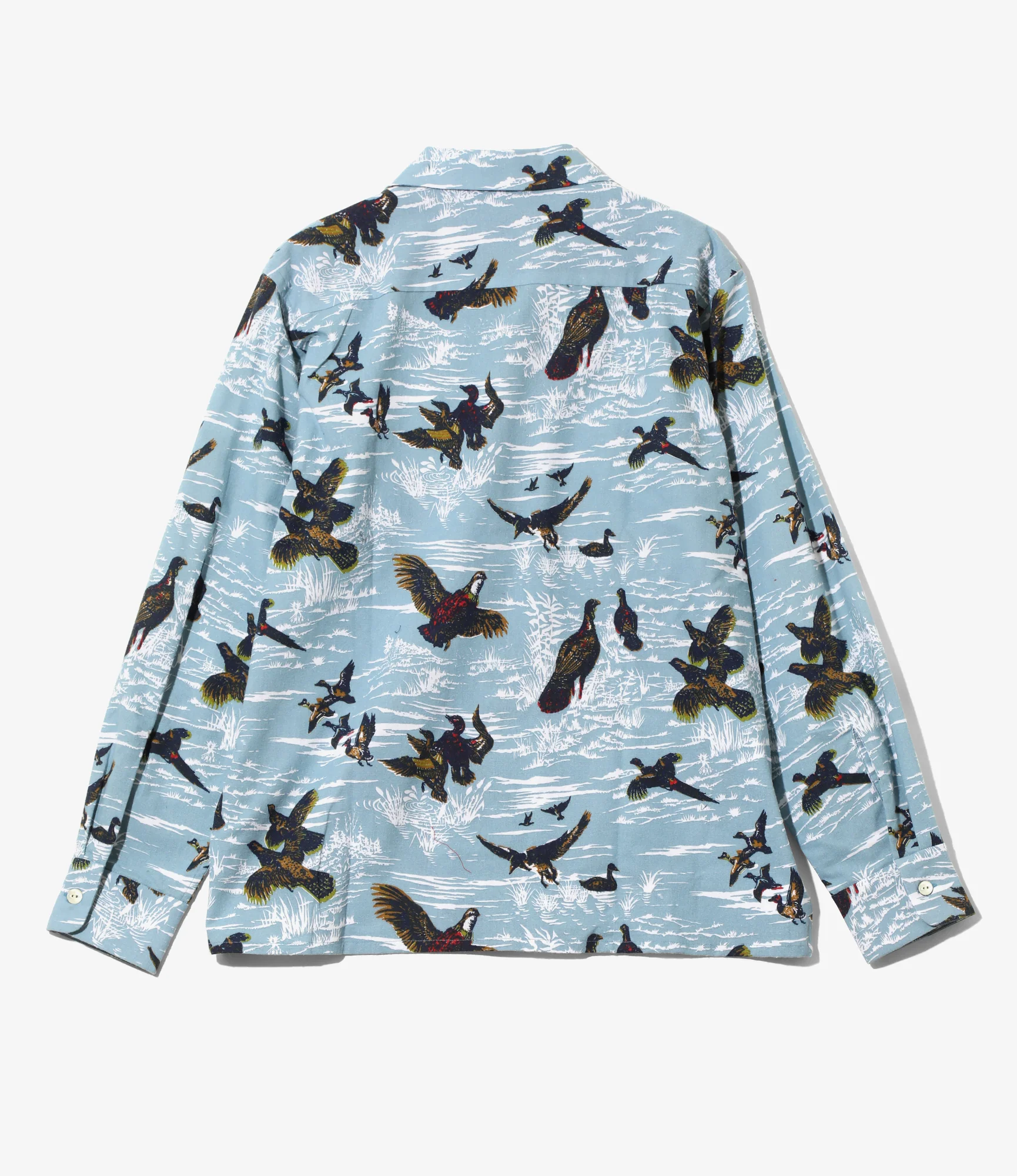 Classic Shirt - Blue - Printed Flannel / Bird - Image 4