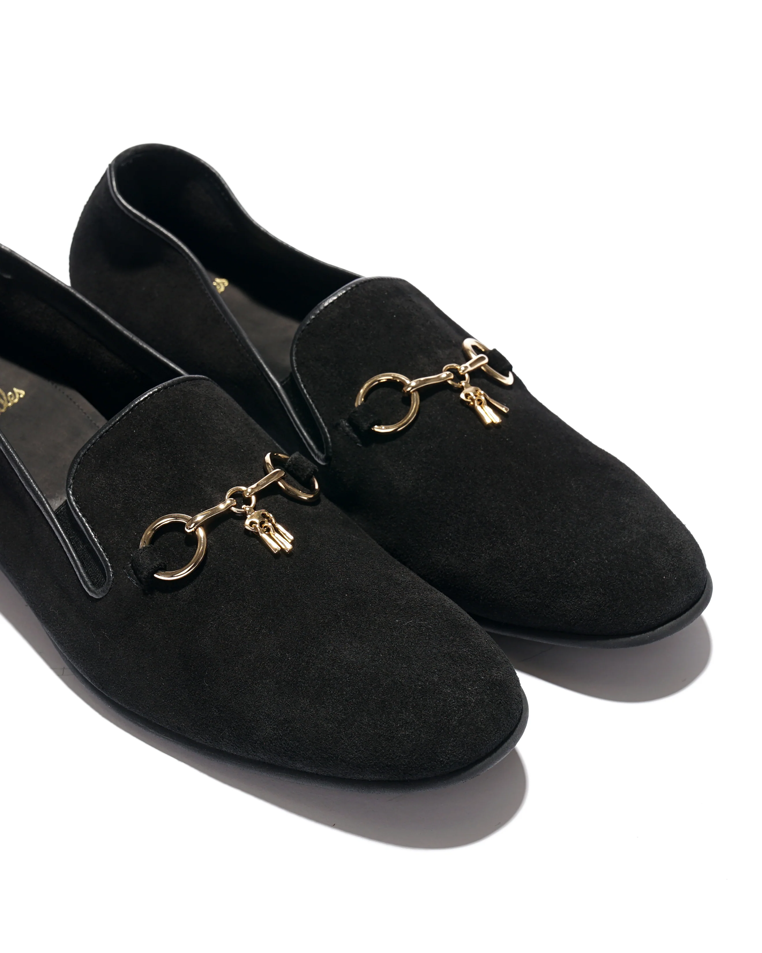 Tassel Bit Unlined Slip-on - Roughout - Black - Image 5