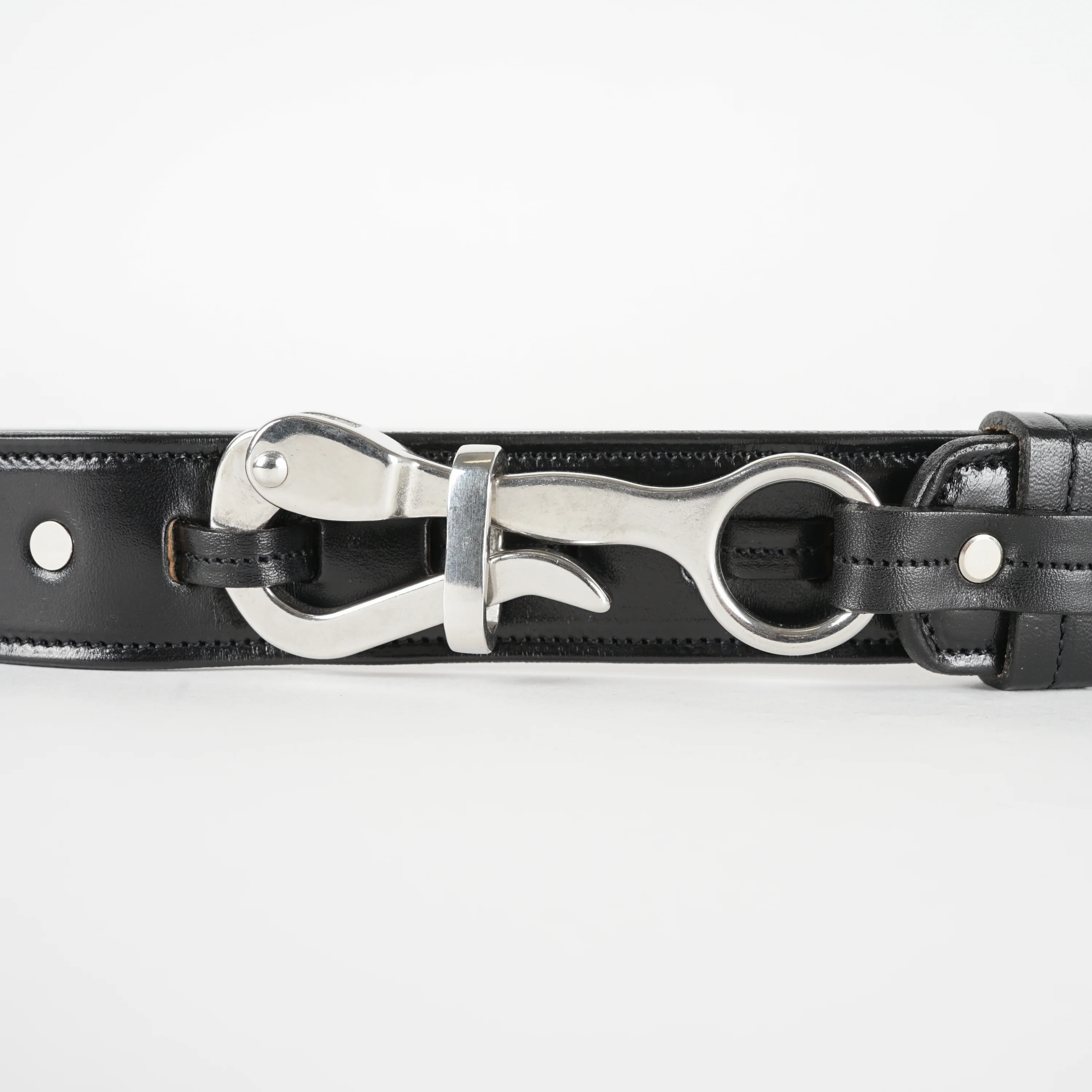 1 1/2" Pelican Belt with Unique Buckle - Black - Image 4